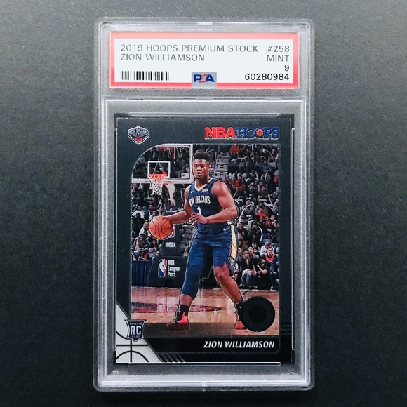 Zion Williamson RC - 2019-20 Hoops Premium Stock #258 PSA 9 - Picture 1 of 3